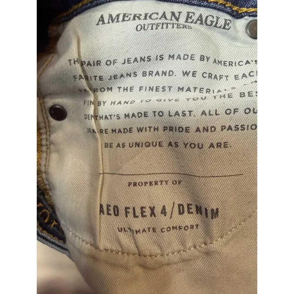 Womens American Eagle 26x28‎ Extreme Flex 4 Skinny Jeans Stretch Denim